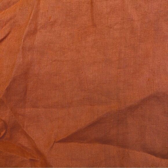 Bella Urbia Made In Italy 100% Linen Orange Oversized Tunic Blouse Sz M - Picture 5 of 10